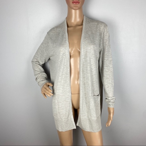 NEW MADEWELL GRAY OPEN FRONT CARDIGAN - Picture 2 of 7